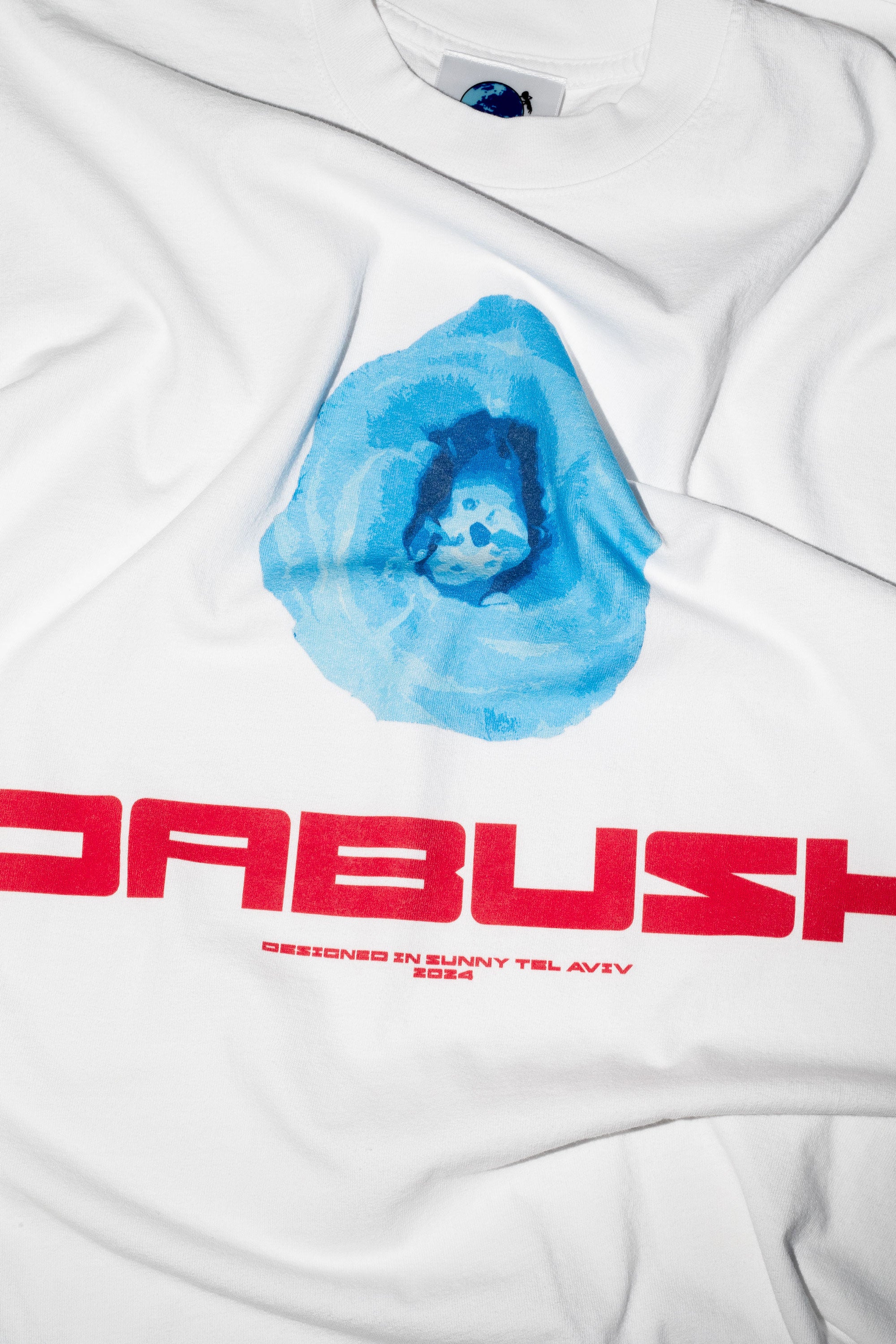 DABUSH T-SHIRTS. 100% Cotton, oversized tee with Back and front print. Made in Tel aviv. Shop and view the latest Drops from the official DABUSH website. Worldwide Shipping. DABUSH is a publishing house, design studio and a brand based in Tel Aviv, Israel.