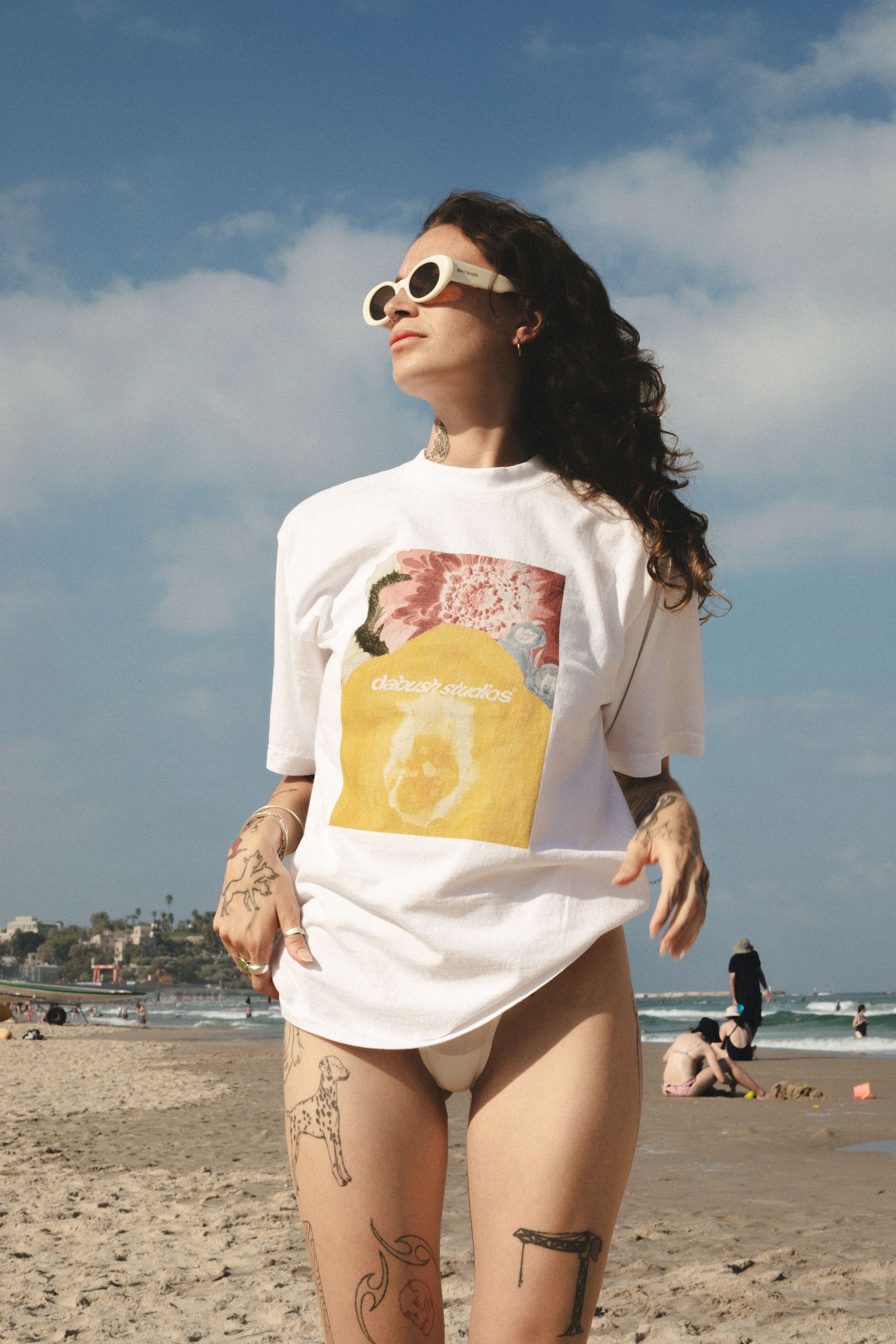 DABUSH T-SHIRTS. 100% Cotton, oversized tee with Back and front print. Made in Tel aviv. Shop and view the latest Drops from the official DABUSH website. Worldwide Shipping. DABUSH is a publishing house, design studio and a brand based in Tel Aviv, Israel.
