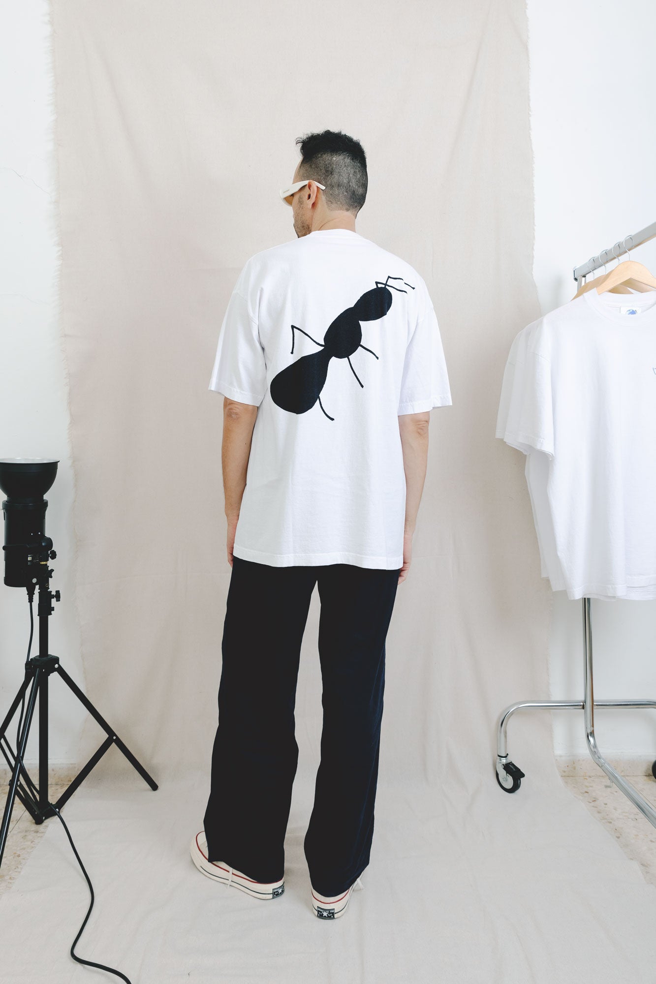 DABUSH PROTECTION T-SHIRT. 100% Cotton, oversized tee with  Back and front print. Made in Tel aviv. Shop and view the latest Drops from the official DABUSH website. Worldwide Shipping. DABUSH is a publishing house, design studio and a brand based in Tel Aviv, Israel.