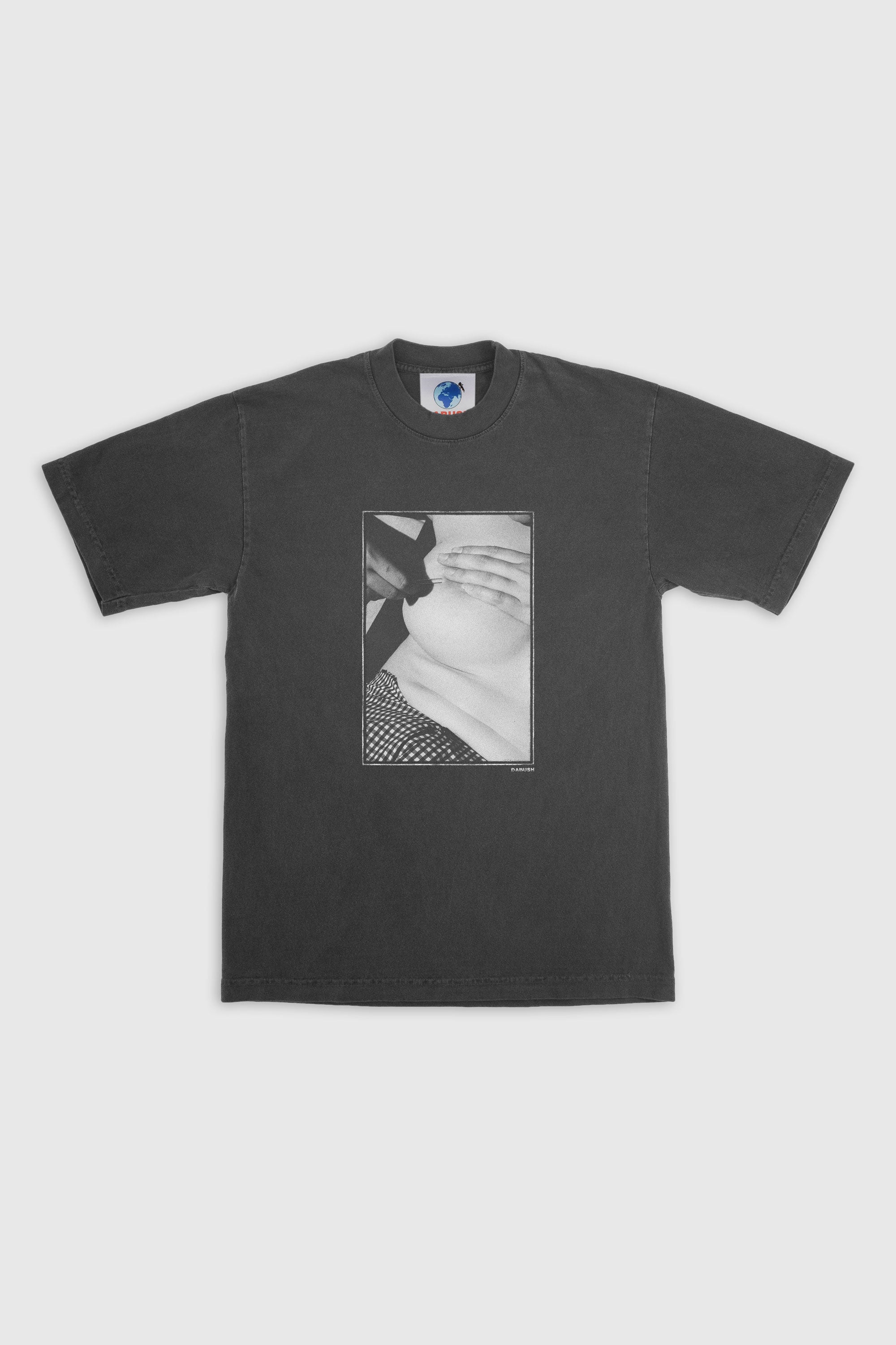 TWEEZERS T-SHIRT WASHED BLACK