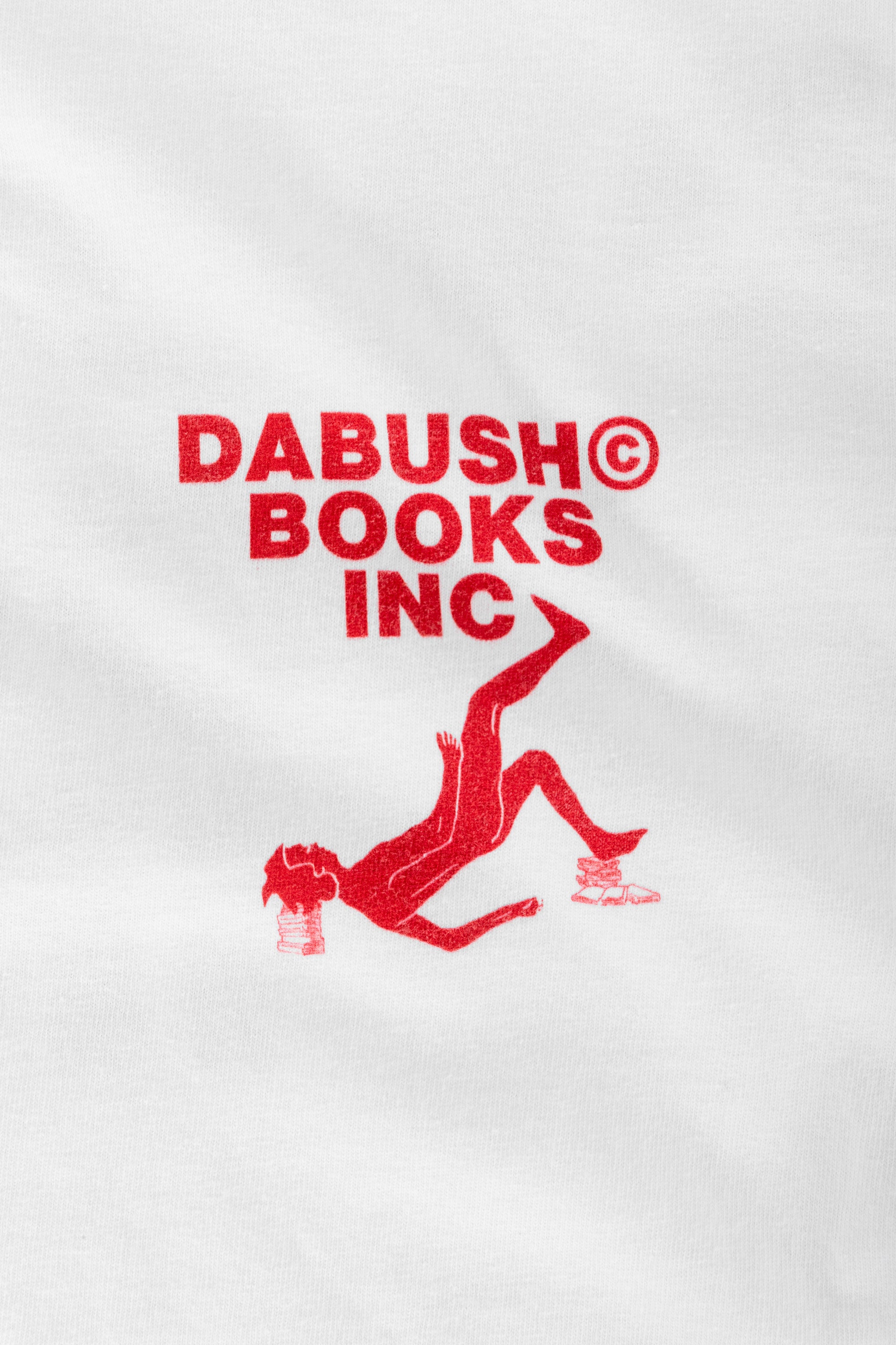 DABUSH BOOKS T-SHIRT. 100% Cotton, oversized tee with Back and front print. Made in Tel aviv. Shop and view the latest Drops from the official DABUSH website. Worldwide Shipping. DABUSH is a publishing house, design studio and a brand based in Tel Aviv, Israel.