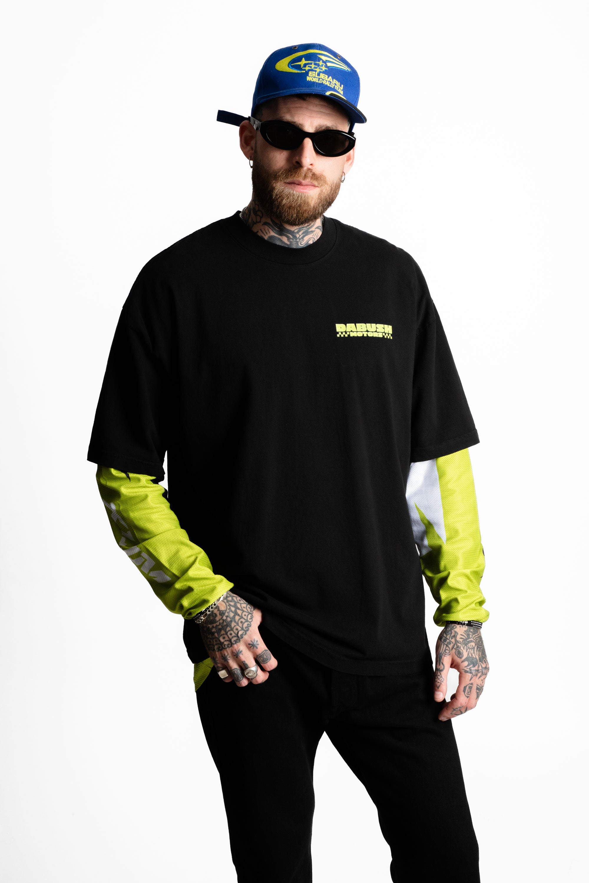 DABUSH MOTORACING T-SHIRT. 100% Cotton, oversized tee with Back and front print. Made in Tel aviv. Shop and view the latest Drops from the official DABUSH website. Worldwide Shipping. DABUSH is a publishing house, design studio and a brand based in Tel Aviv, Israel.