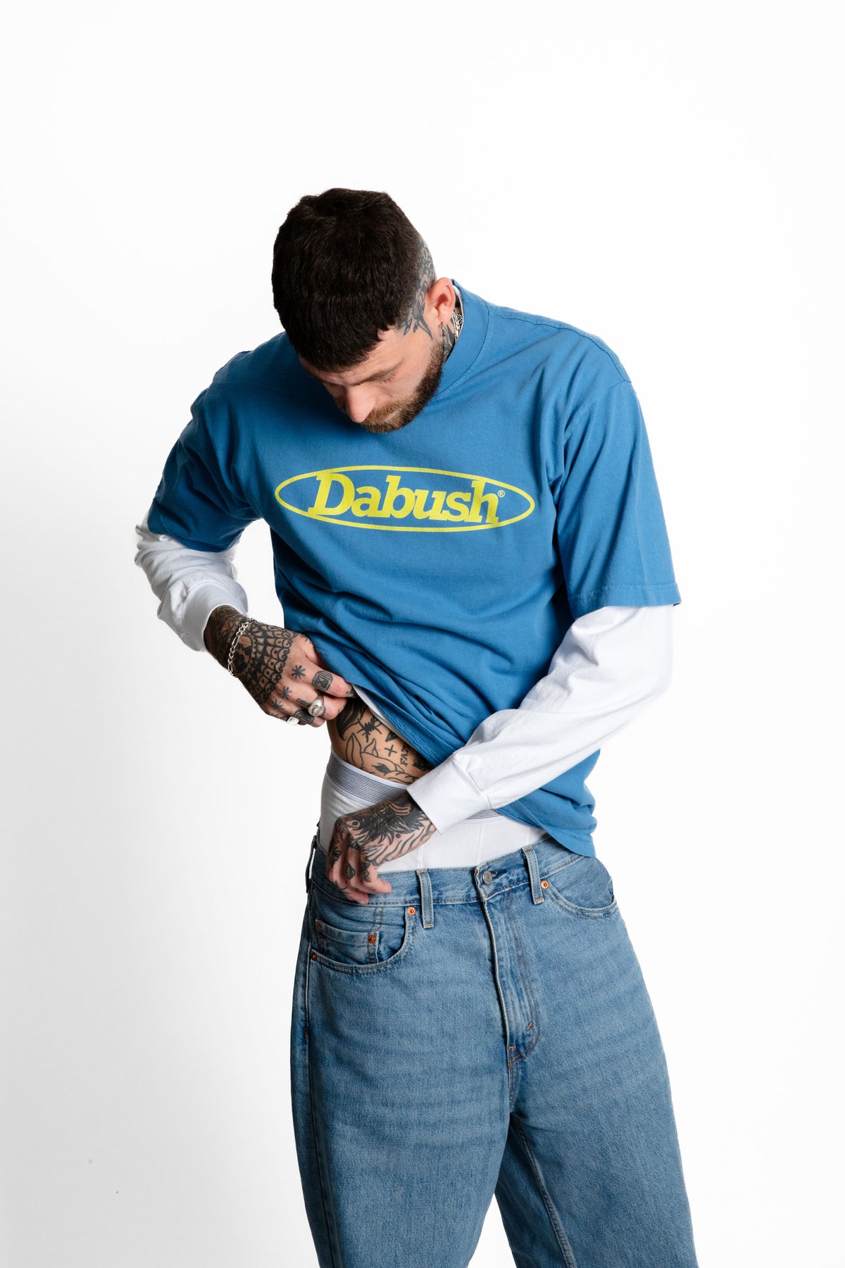 LOGO T-SHIRT BLUE | DABUSH