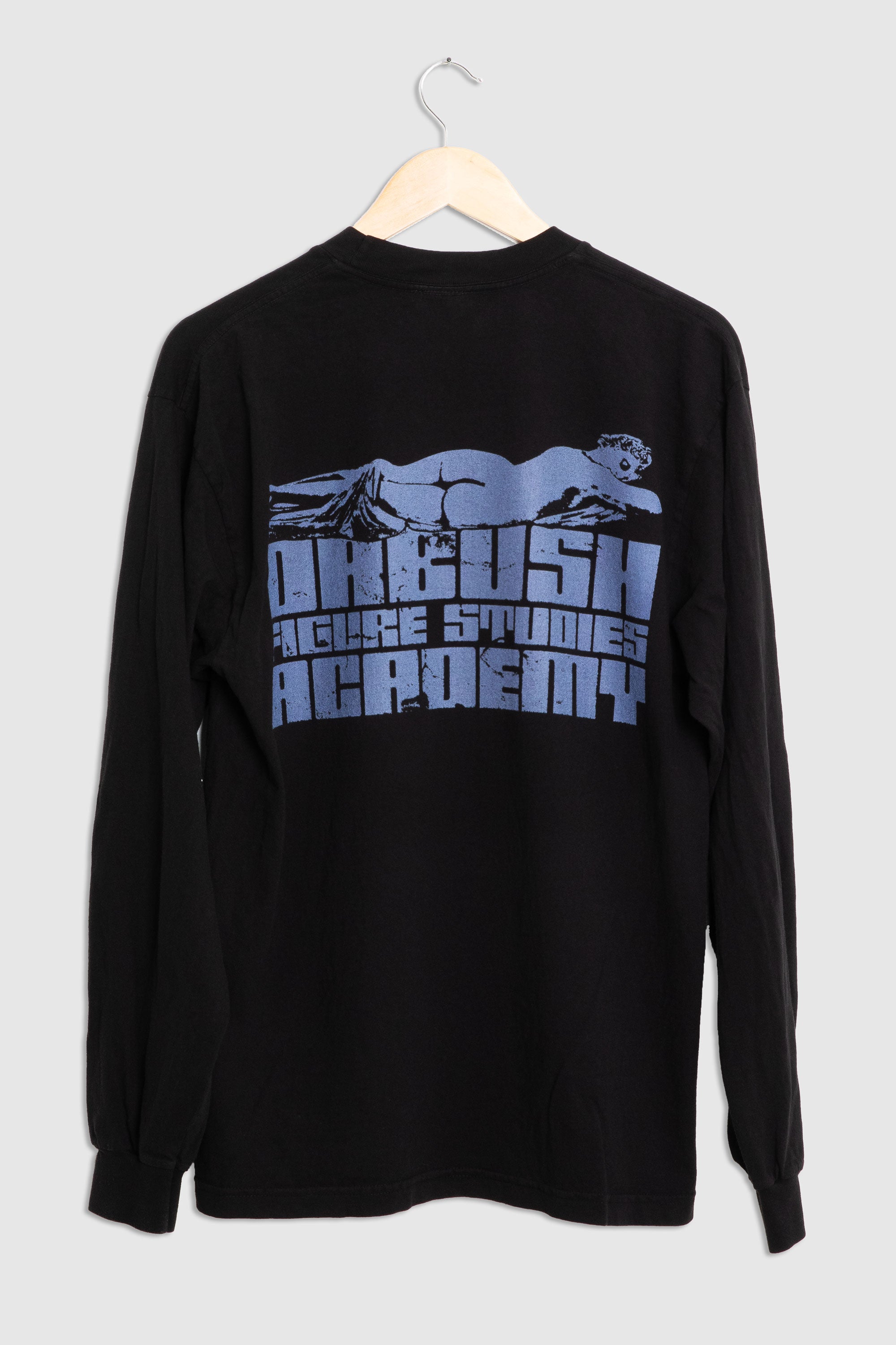 SLEEPING HERMAPHRODITE LONG SLEEVE T-SHIRT IN BLACK