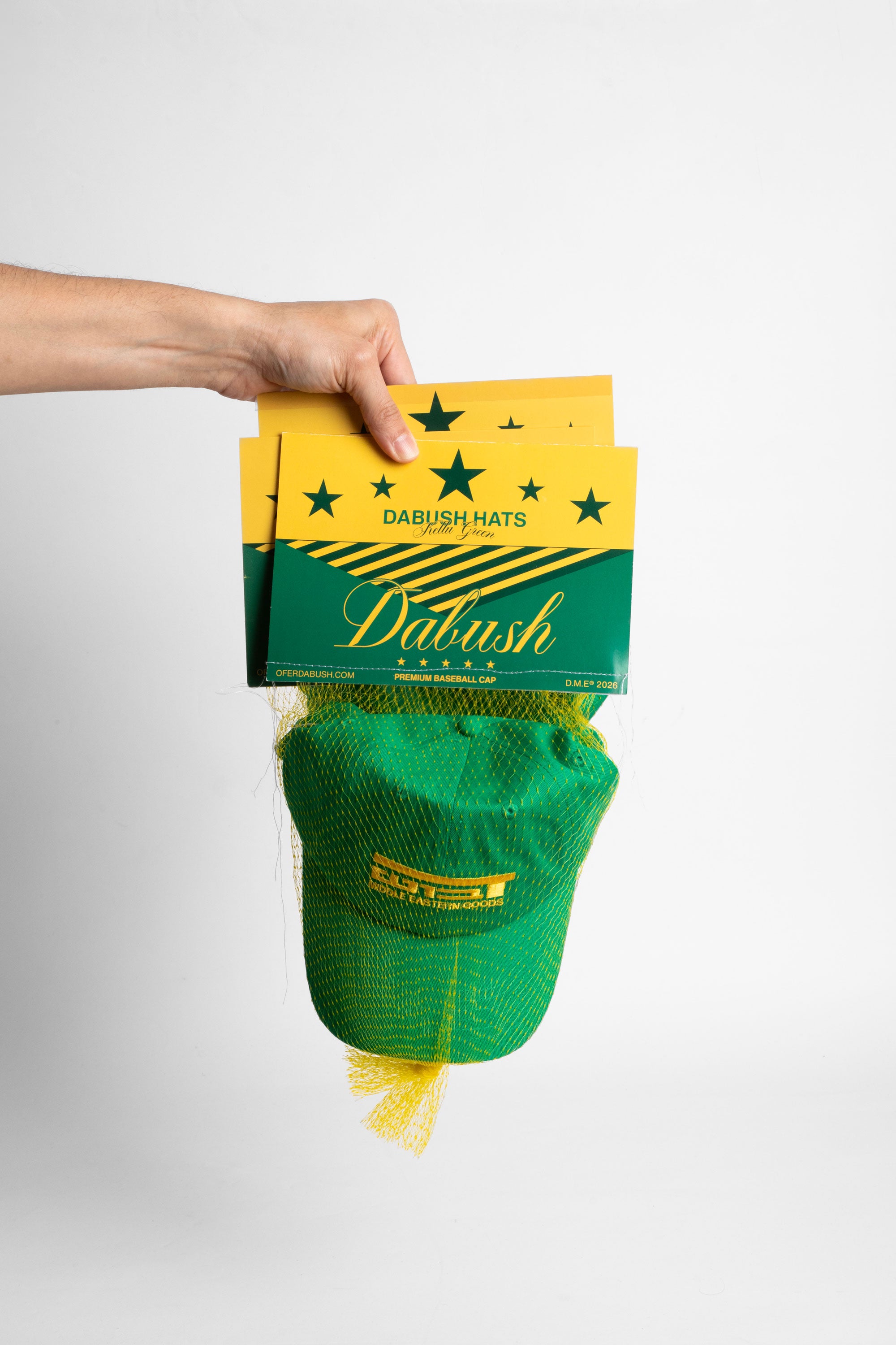 HEBREW LOGO HAT KELLY GREEN