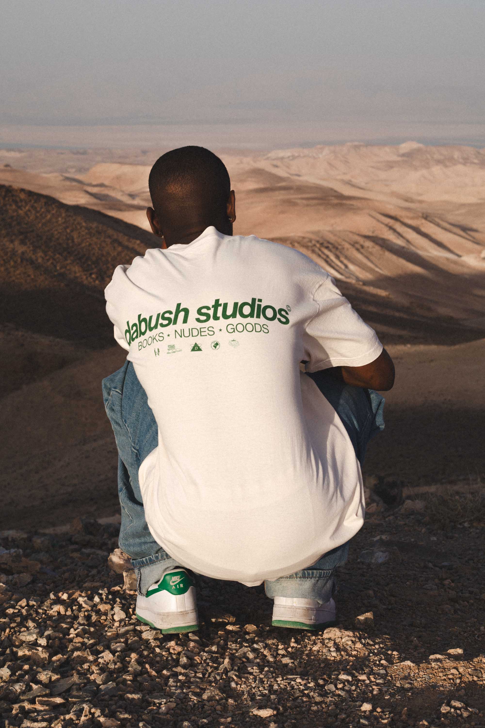 DABUSH T-SHIRT. 100% Cotton, oversized tee with Back and front print. Made in Tel aviv. Shop and view the latest Drops from the official DABUSH website. Worldwide Shipping. DABUSH is a publishing house, design studio and a brand based in Tel Aviv, Israel.