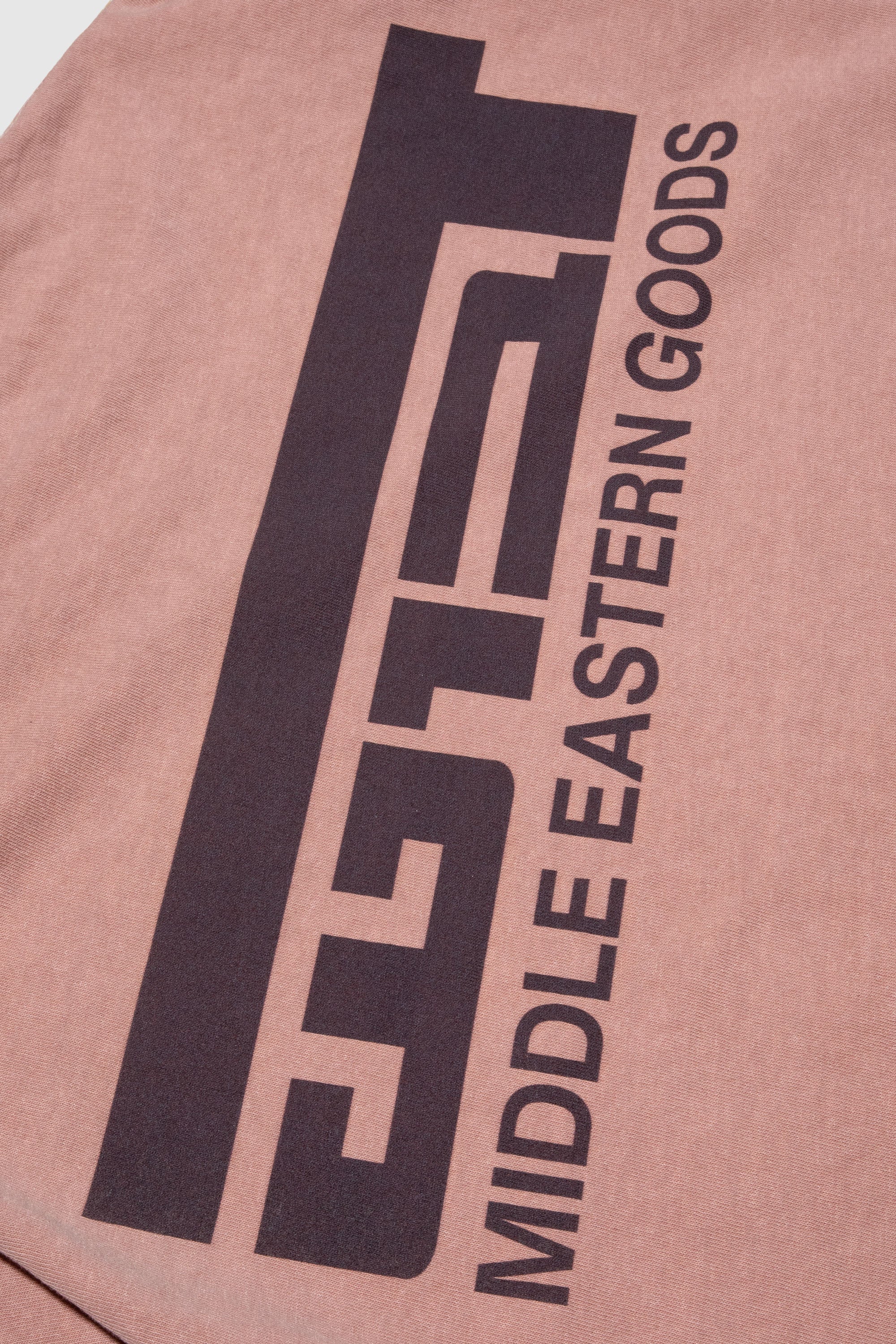 HEBREW LOGO T-SHIRT WASHED PINK