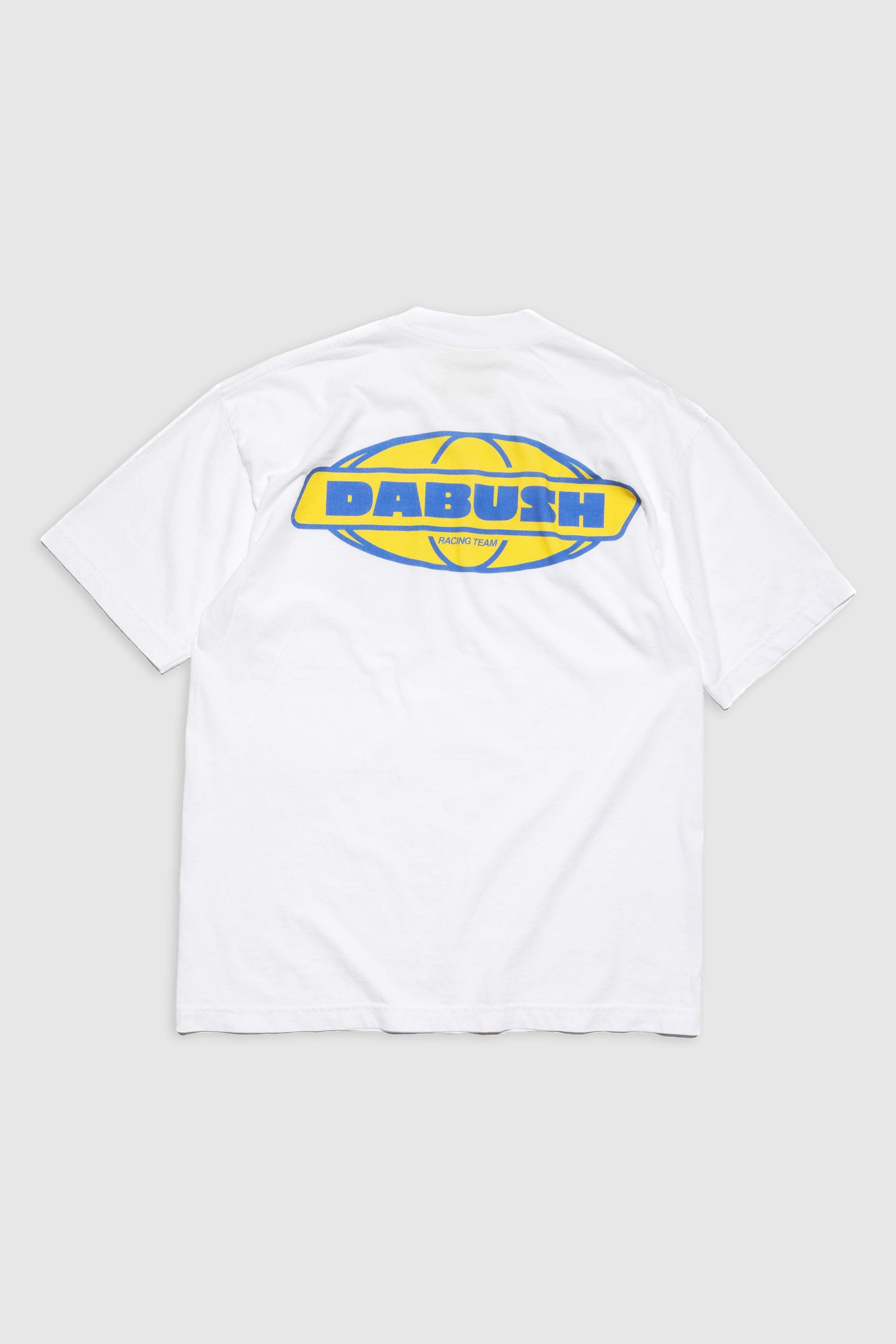 DABUSH MOTORACING T-SHIRT. 100% Cotton, oversized tee with Back and front print. Made in Tel aviv. Shop and view the latest Drops from the official DABUSH website. Worldwide Shipping. DABUSH is a publishing house, design studio and a brand based in Tel Aviv, Israel.