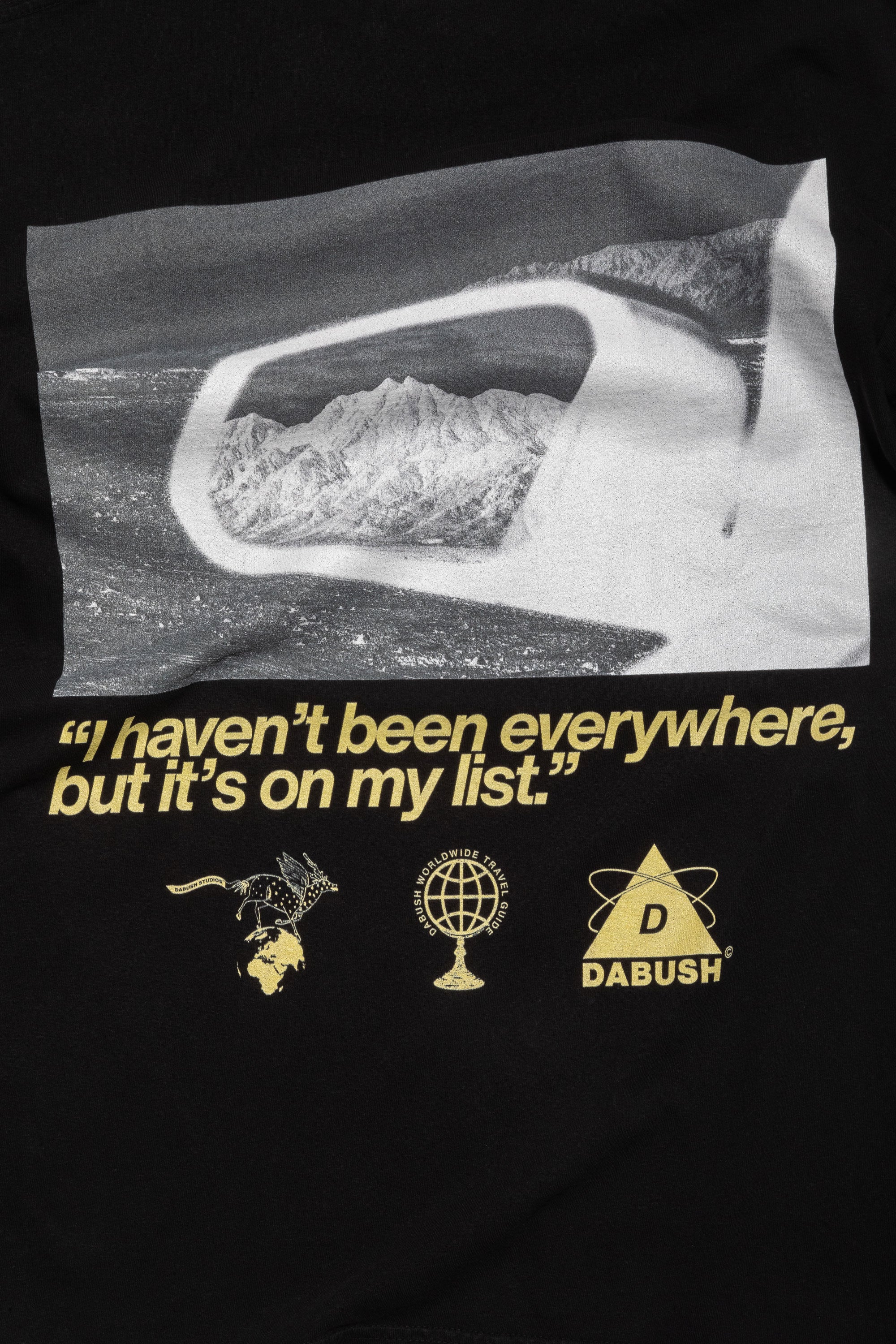 TRAVEL GUIDE T-SHIRT BLACK