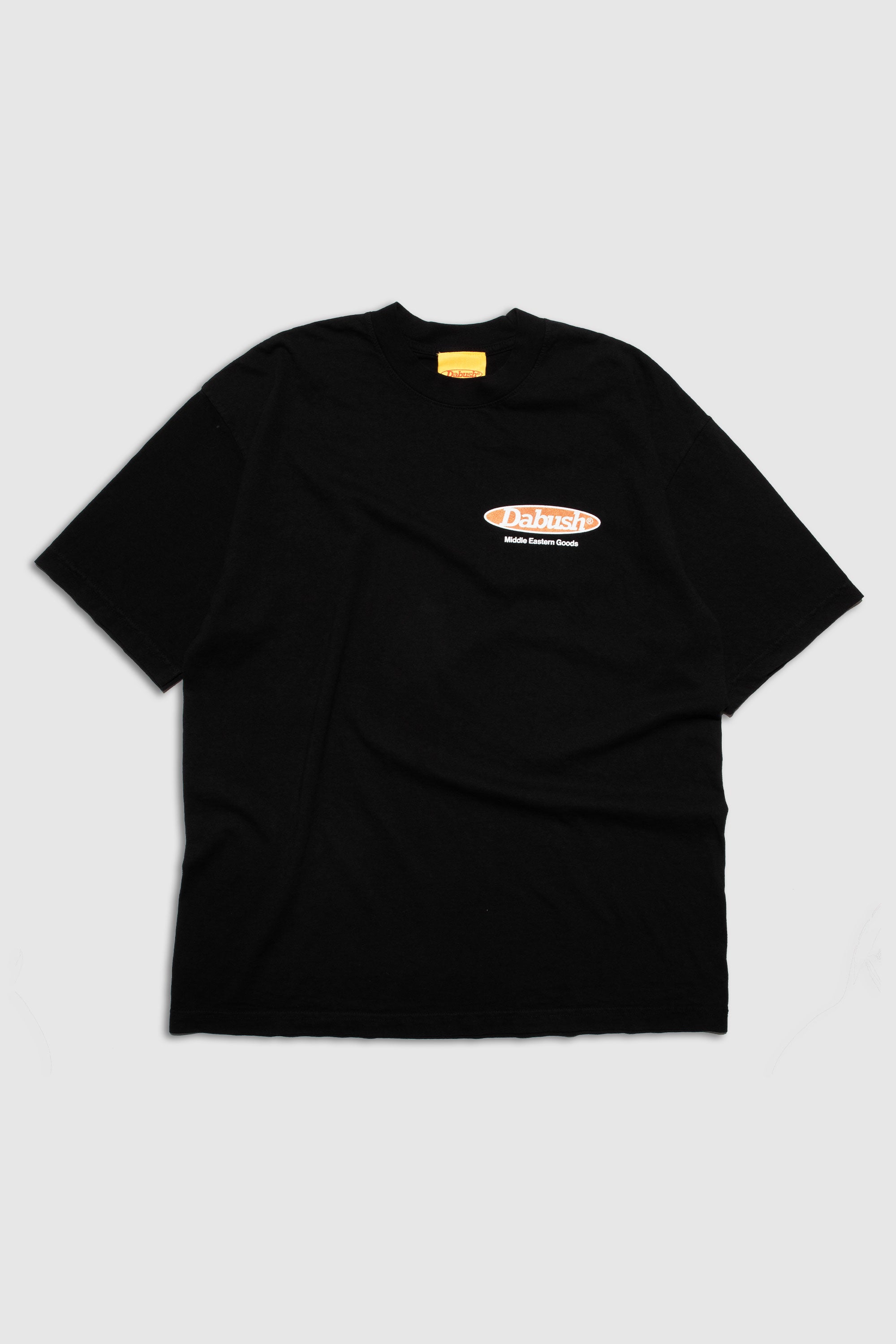 An oversized DABUSH t-shirt in black made from 100% cotton.

אוברסייז טישרט של דבוש בצבע שחור, עשויה 100% כותנה עם לוגו.

